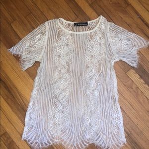For love and lemons lace t shirt
